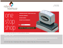 Tablet Screenshot of notarywarehouse.com
